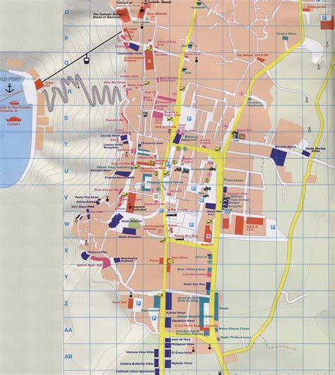 map of fira santorini.